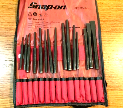 New Snap-on PPC715BK 15-piece Punch and Chisel Set in Bag SEALed