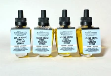 4 Bath & Body Works DAZZLING CITRUS Wallflowers Refills Clean House Vibes NEW