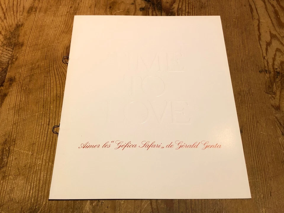 Folleto Folleto GÉRALD GENTA - Time To Love - Love The GÉTICA SAFARI - ENG & FR Foto 2 de 3