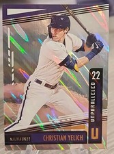 Christian Yelich 2020 Panini Unparalleled Orbit /10 #18 Milwaukee Brewers 