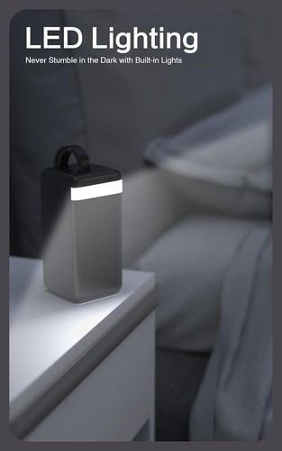 Caricatore Rapido Power Bank Torcia Elettrica, 50.000mAh per iPhone, iPad 22.5W -50k mAh - Foto 8 di 16