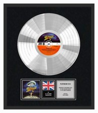 THE DARKNESS - CD Platinum Disc LP Vinyl Record Display - PERMISSION TO LAND