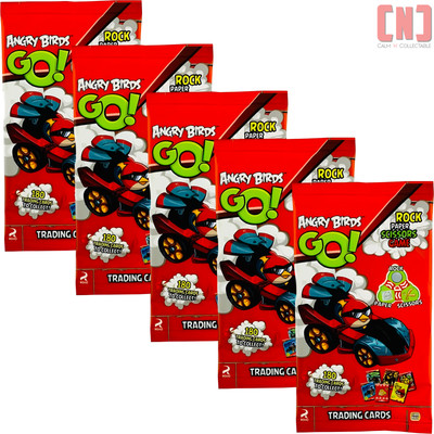 5x Angry Birds GO! Trading Cards Sealed Booster Packs Bundle Lot
