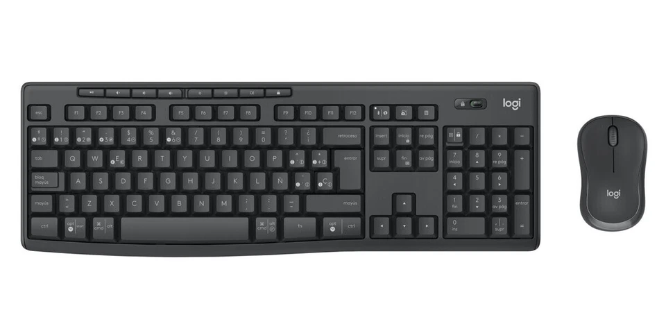 Logitech MK370 Wireless Keyboard and Mouse Set for Business QWERTY UK Graphite - Image 2 of 4