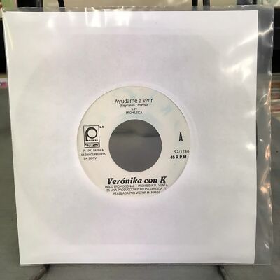 VERONIKA CON K -AYUDAME A VIVIR / NO ME CONVIENE TU AMOR- 1992 MEXICAN 7'' SINGLE