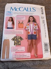 McCalls Pattern M7378 Girls Plus Jackets~Tops~Shorts & Pants ~  Sz 10 1/2-16 1/2