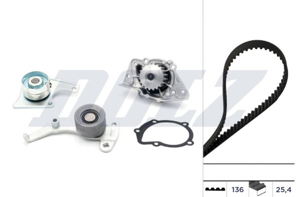 Dolz KD012 Wasserpumpe + Zahnriemensatz For CitroËN Fiat Hyundai Lancia Peugeot-image