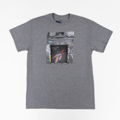 Reebok Men Logo Graphic T-Shirt Dark Gray Size M
