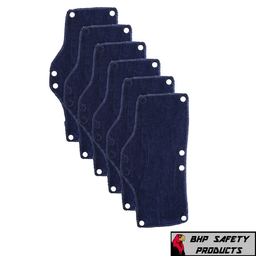 OCCUNOMIX 870 TERRY CLOTH SNAP ON NAVY 