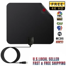 50-80 Mile Range TV Antenna Digital Antena Indoor HDTV 1080p 4K Signal Booster