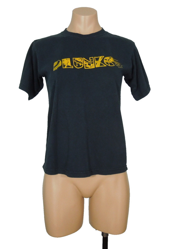 PLUNKET Band Logo T-Shirt 14/16 Black Fruit Of The Loom