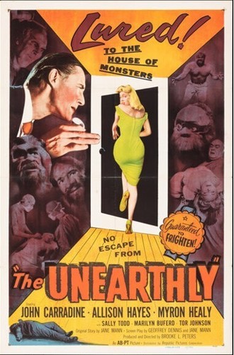 THE UNEARTHLY 1957  RARE SCI-FI /HORROR FILM ON DVD-R JOHN CARRADINE STARS