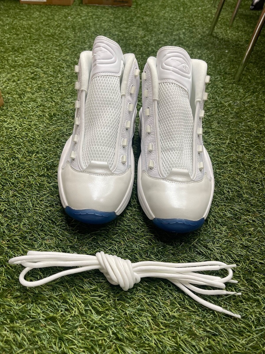 NEW REEBOK QUESTION MID MEN'S SIZE 14 [WHITE/BLUE] NK85