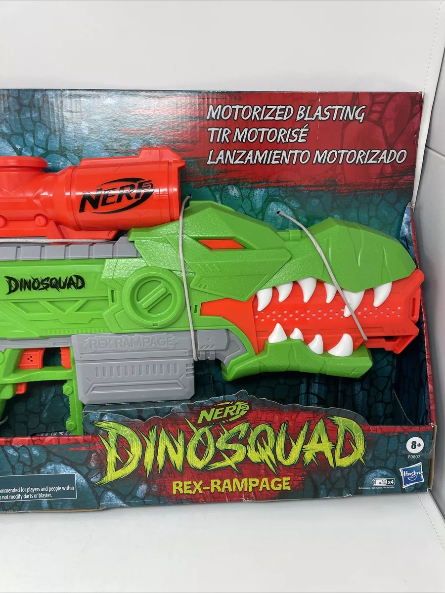 NERF DinoSquad Rex-Rampage Motorized Dart Blaster, 10-Dart Clip, 20  Official Darts – StockCalifornia