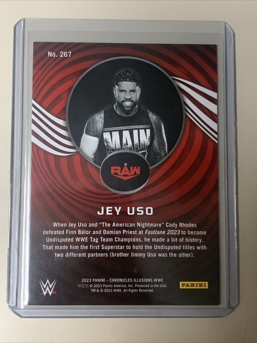 “Main Event” Jey Uso 2023 Panini WWE Chronicles Red Illusions 036/199 #267