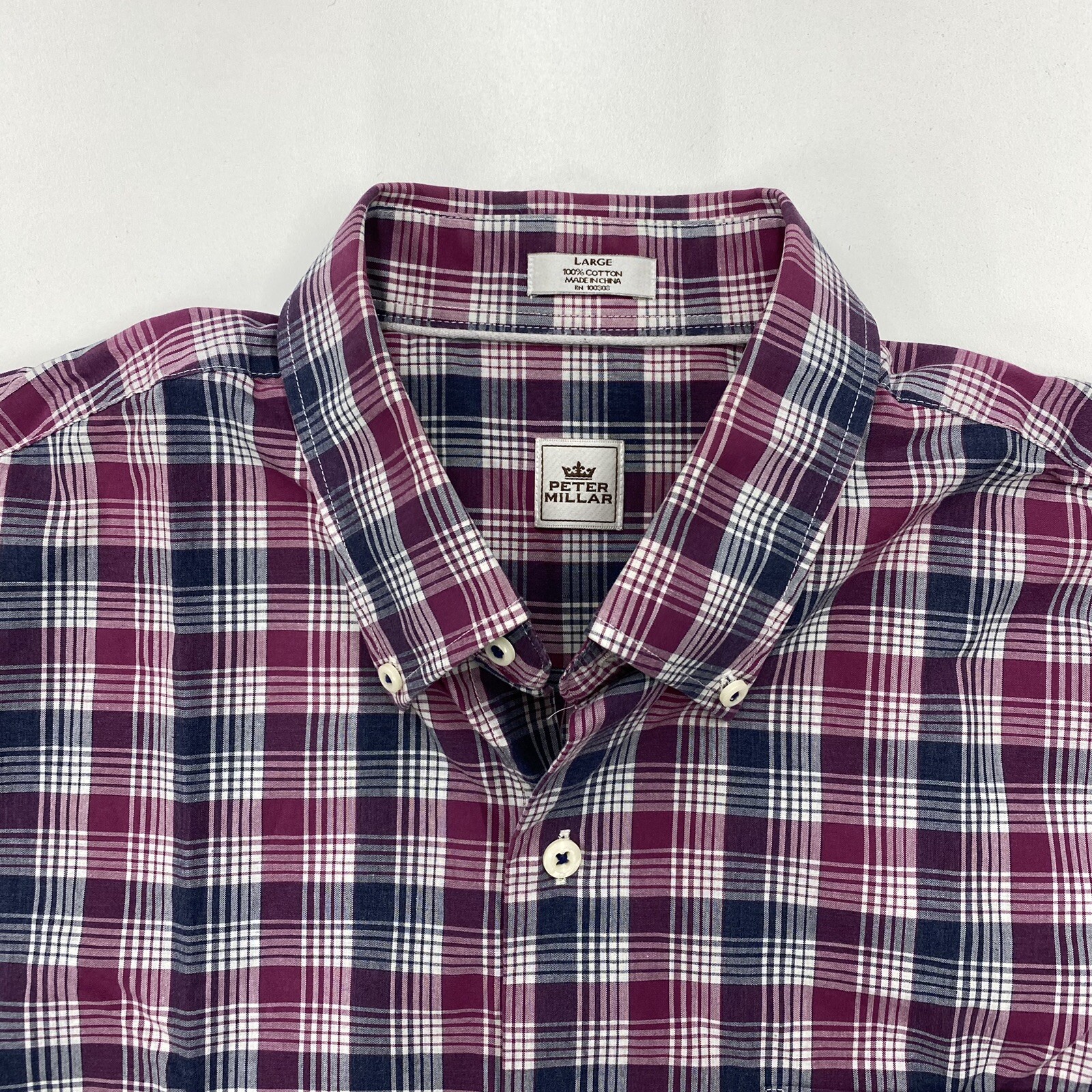 Peter Millar Mens L Button Down Collared Shirt Lo… - image 3