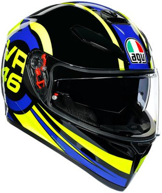agv k3 rossi sv 46 full face helmet efficient ventilation and an expansive field of vision K3 DOT(E2206) - ROSSI WINTER