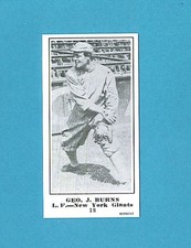 1915 M101-5 The Sporting News Reprint #18 George J. Burns (New York Giants)