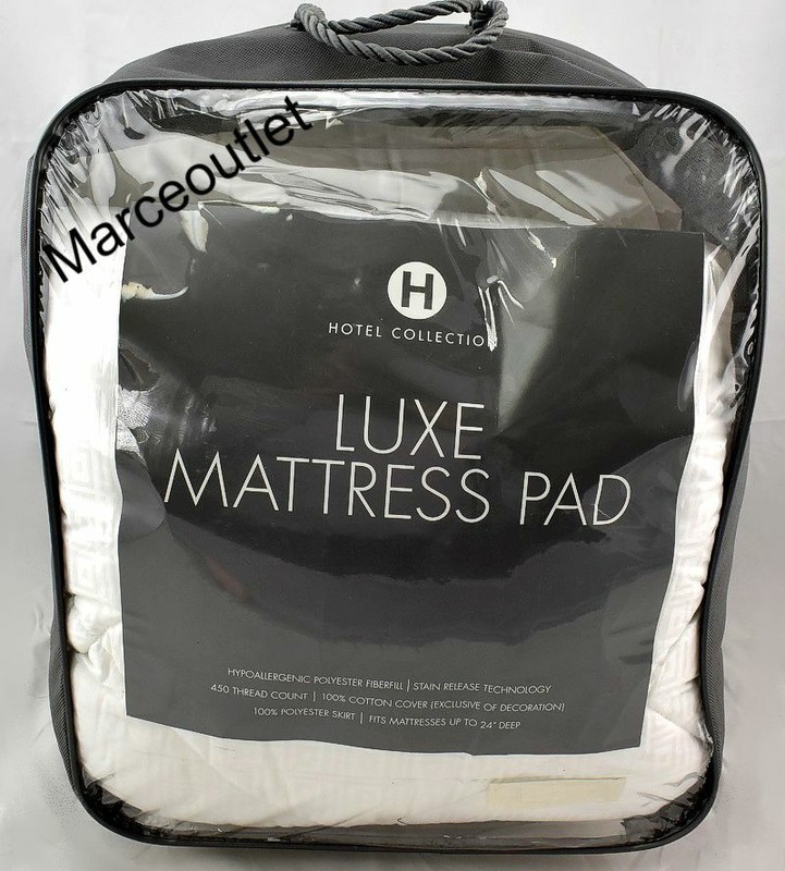 Hotel Collection Luxe Mattress Pad QUEEN White