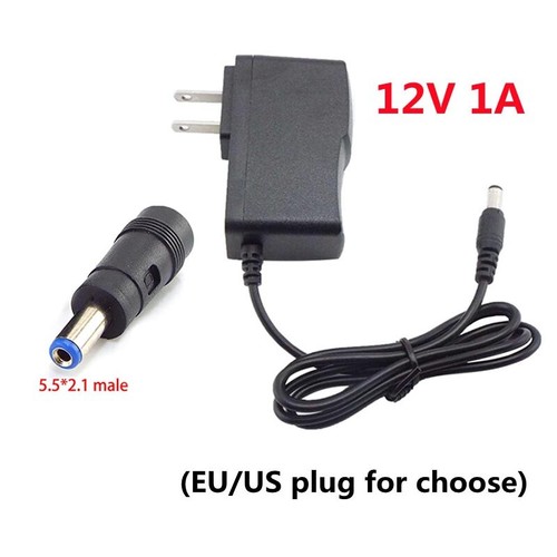DC 12V 1A AC 100-240V Converter Power Supply Charger US EU Plug Power Adapters - Picture 8 of 11