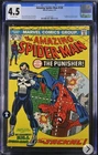 Marvel Comics Amazing Spider-Man #129 CGC Graded 4.5 Feb 1974 1st App. Punisher