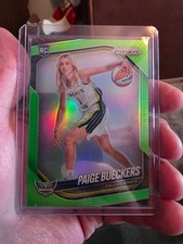 2025 Panini Prizm WNBA PAIGE BUECKERS ROOKIE VARIATION LIME GREEN 067/225 Wings