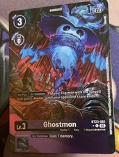 Digimon Card Game Box Promotion Card Ghostmon BT23-061 C* Alt Art Foil