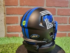 Customized SMU Mustangs  Riddell Mini Helmet