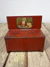 Vintage 1930's Little Orphan Annie Red Metal Child's Toy Stove Collectible