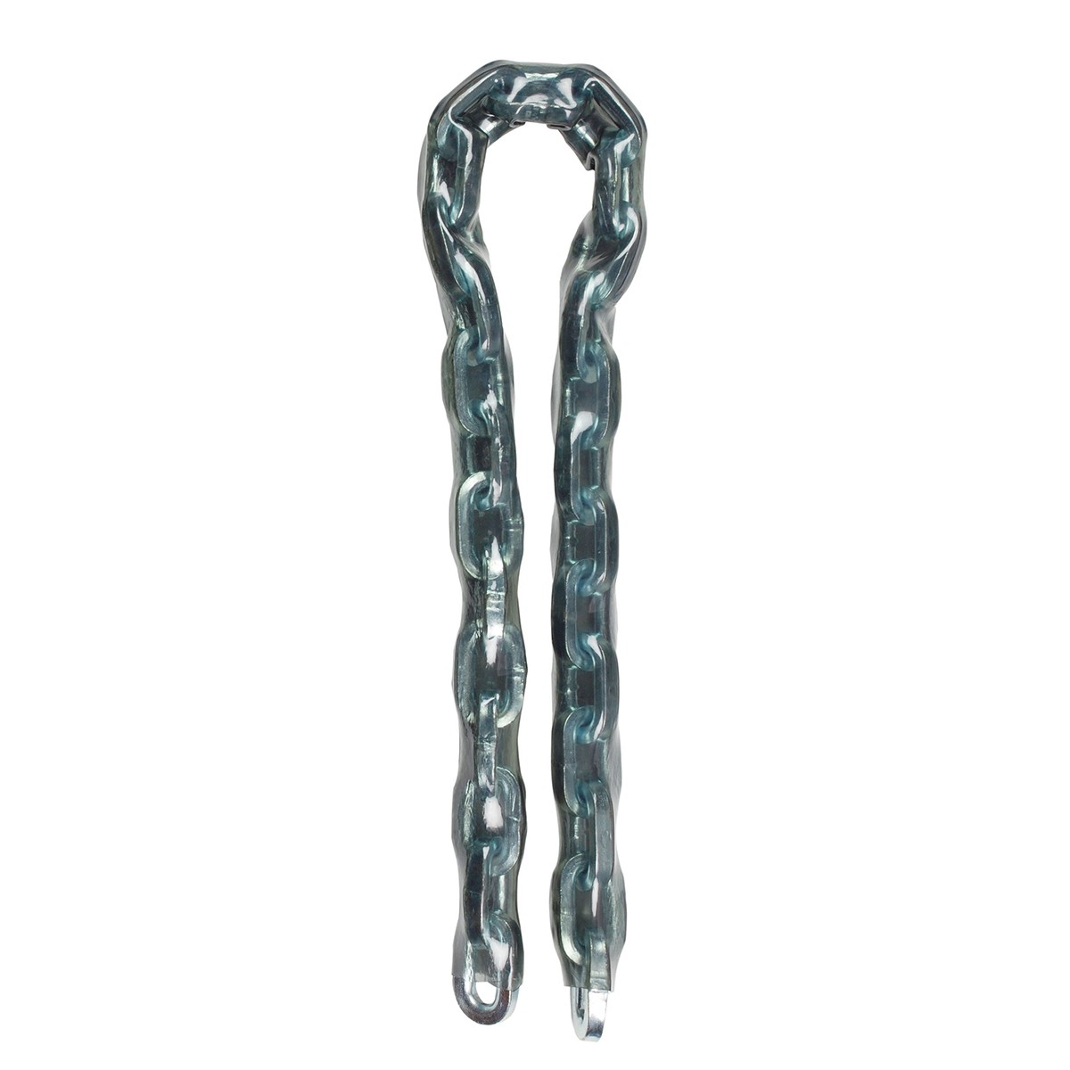 Chaîne en acier cémenté Master Lock 8019EURD de 100 cm pour antivol moto et vélo