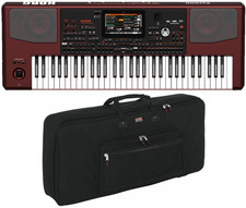 Korg PA1000 61-Key Pro Arranger Keyboard Bundle w Gator GKB-61 Gig Bag