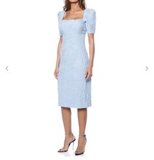 $2990 OSCAR DE LA RENTA  Embroidered Cotton-Blend Dress. Made in Italy.