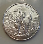 Prospector 1oz .999 Fine Silver Round, American Miner, Map & Compass High Relief