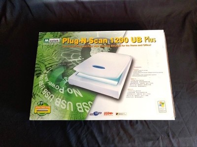 MUSTEK Plug-N-Scan 1200 UB Plus Home USB Powered Flatbed Scanner