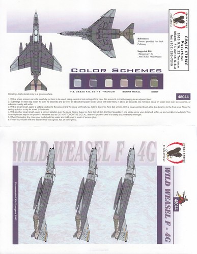 EAGLE STRIKE DECALS 1/48 F-4G Phantom WIld Weasel V 561st FS 57th FW (USAF) - Picture 6 of 6