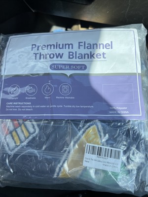 Glow In The Dark Galaxy Space Premium Throw Blanket 60 x50 , 100% Polyester