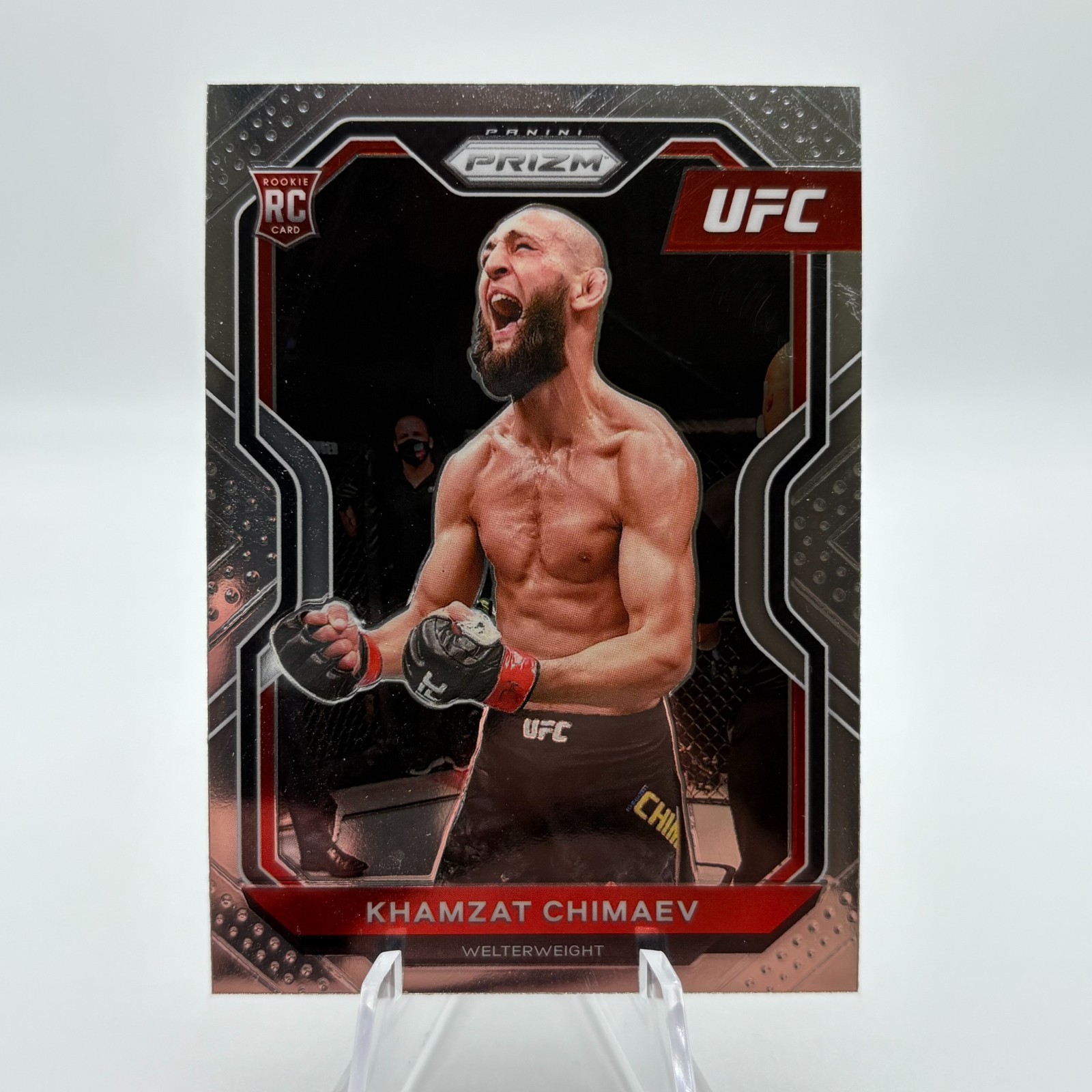 2021 Panini Prizm UFC Khamzat Chimaev #7 Rookie RC *SEE