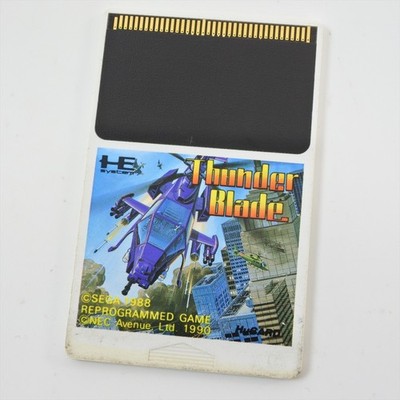 PC Engine Hu THUNDER BLADE Card Only d357 pe