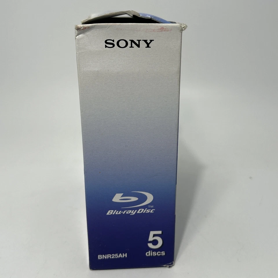 Sony BD-R 5 PACK Blu-Ray Disc 25GB 1x-2x Speed Recordable w/ Storage Case New - Image 4 of 4