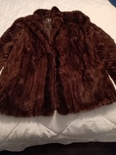 Vintage Mink Fur EMBA coat for women. Size Small /Med