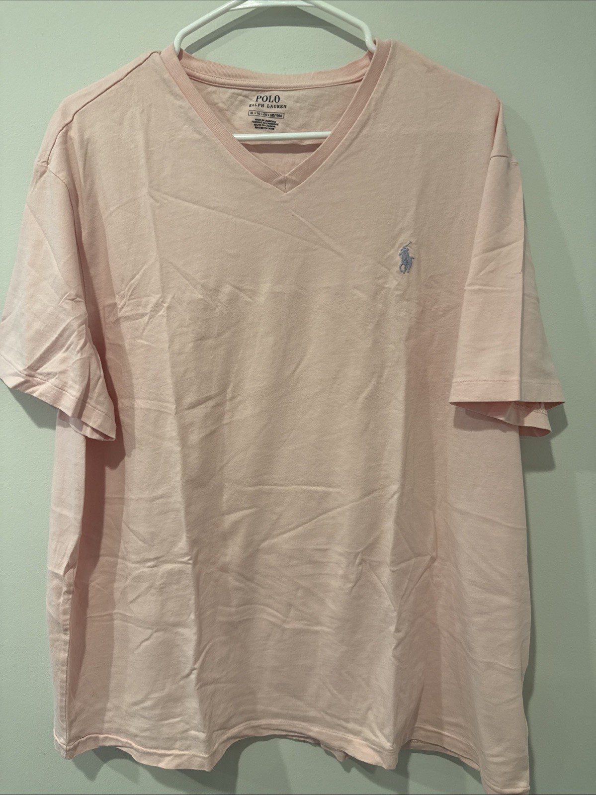 Men's Polo Ralph Lauren Short Sleeve V-Neck Shirt Size XL