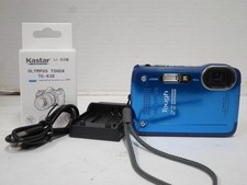 Olympus Stylus TG-630 Blue 12 MP 5x Optical Zoom Digital Compact Camera Bundle