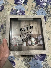 Beer Frame for Man Cave Wall Decor