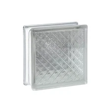 3 In. Thick Series 8 In. X 8 In. X 3 In. (10-Pack) Diamond Pattern Glass Block X