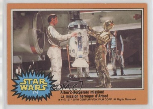 1977 OPC Star Wars #174 Artoo's desperate mission!