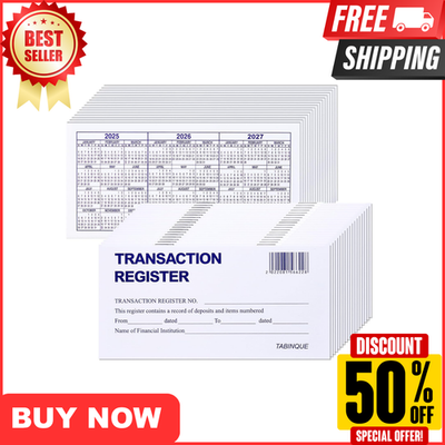 #ad #ad 24 PCS Check Registers for Personal Checkbook Easy to Read Checkbook Register $7.99