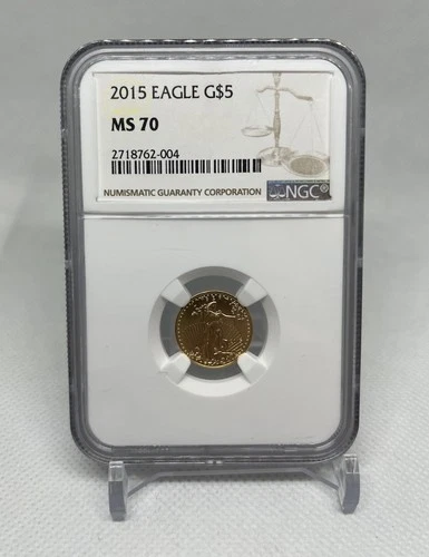 2015 1/10 oz American Gold Eagle MS-70 NGC
