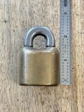 Antique Vintage Small Scandinavian Style J.H.W. Climax Padlock Lock No Key