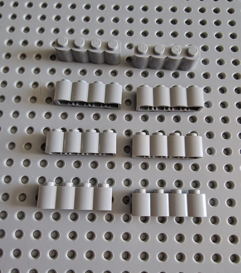 Lego Palisadenstein Palisade Lamelle neu hellgrau 8 Stück 1x4 brick 30137 A173 - Bild 1 von 1