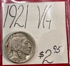 1921 Buffalo Nickel (VG) Very Good Condition! ENN Coins